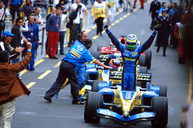 Giancarlo Fisichella triumphiert in Australien 2005