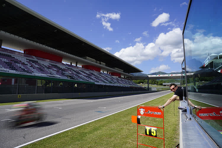 Jonas Folger beim Mugello-Test am Montag