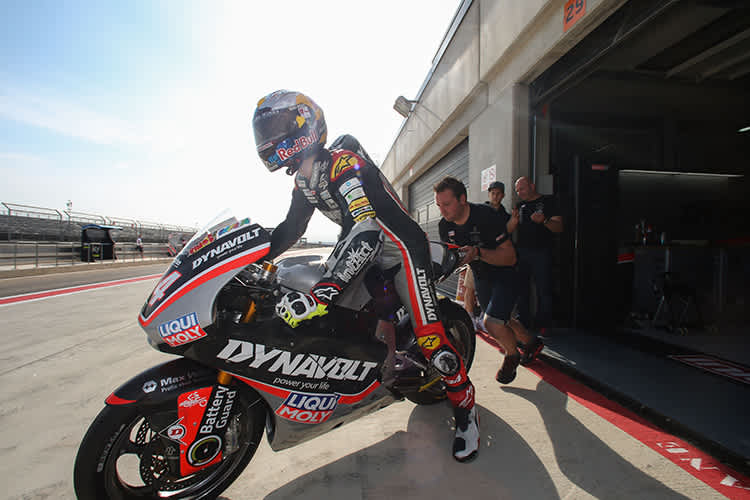 Jonas Folger beim Test im MotorLand Aragón