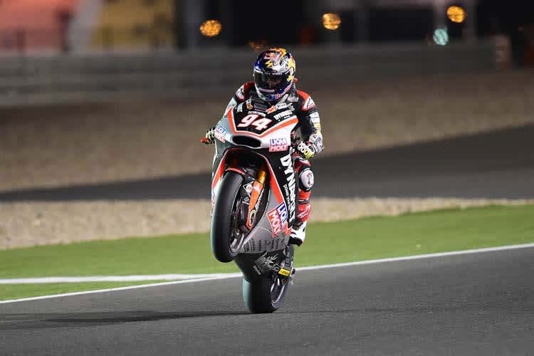 Jonas Folger steht zum sechsten Mal in seiner GP-Karriere auf der Pole-Position