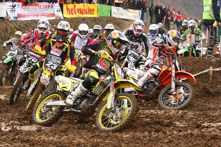 Auch Ken Roczen (vorne) fuhr schon in Frankenbach mit