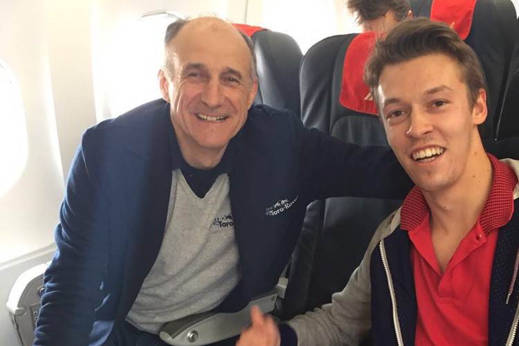 Wieder gemeinsam unterwegs: Toro Rosso-Teamchef Franz Tost und Daniil Kvyat