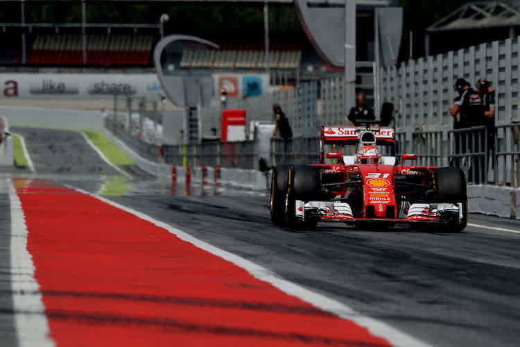 Antonio Fuoco beim Barcelona-Test
