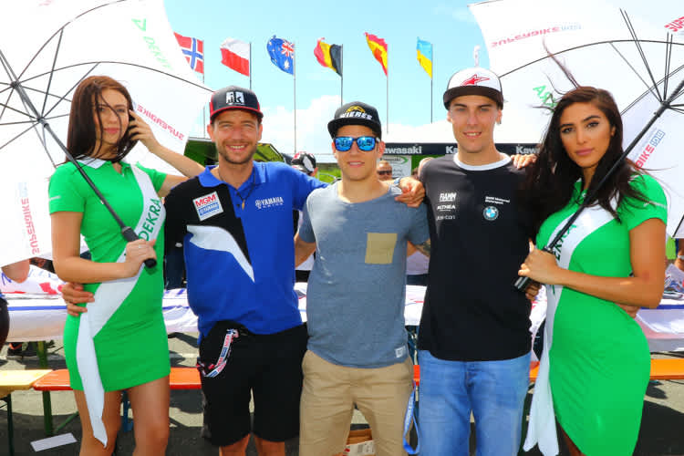 Max Neukichner, Marcel Schrötter und Markus Reiterberger (v.li.)