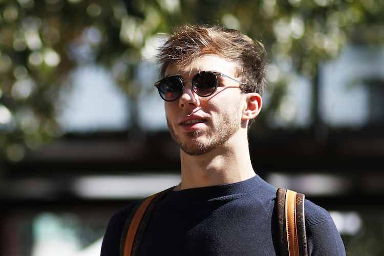 Pierre Gasly vor Max Verstappen und Charles Leclerc