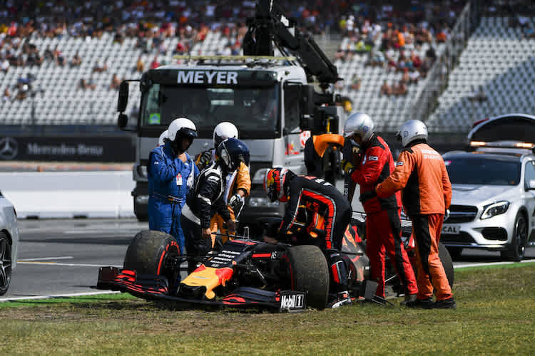 Pierre Gasly nach dem Unfall