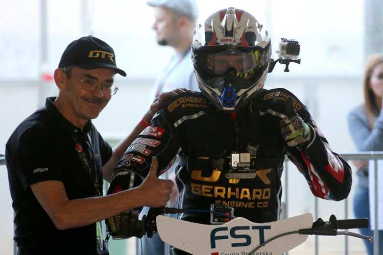 Zwei Weltmeister: Marcel Gerhard (li.) mit Kelvin Tatum