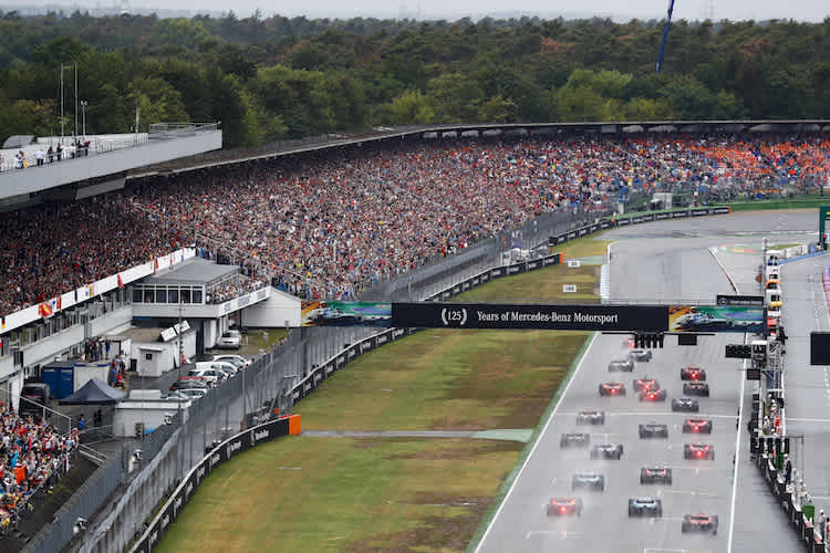 Deutschland-GP 2019: Die Zuschauertribünen am Hockenheimring waren gut gefüllt
