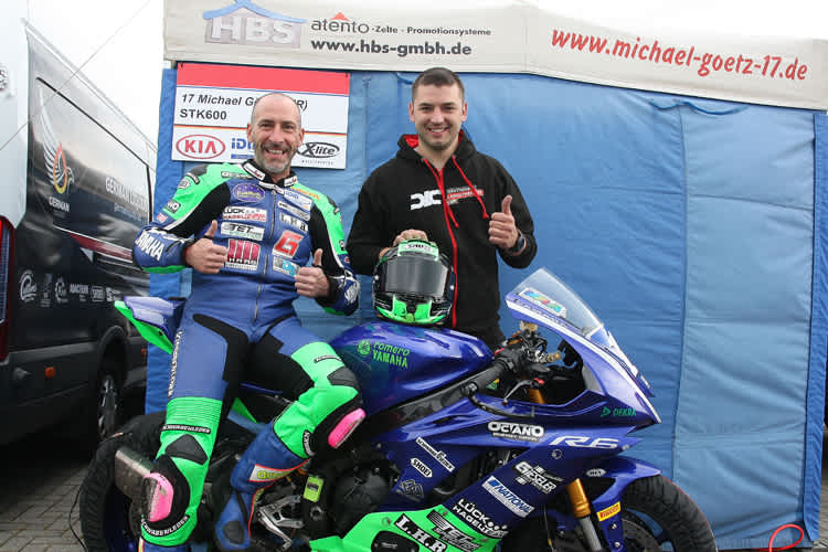 Michael Gört (li.) und Hendrik Köster mit Jaqueline