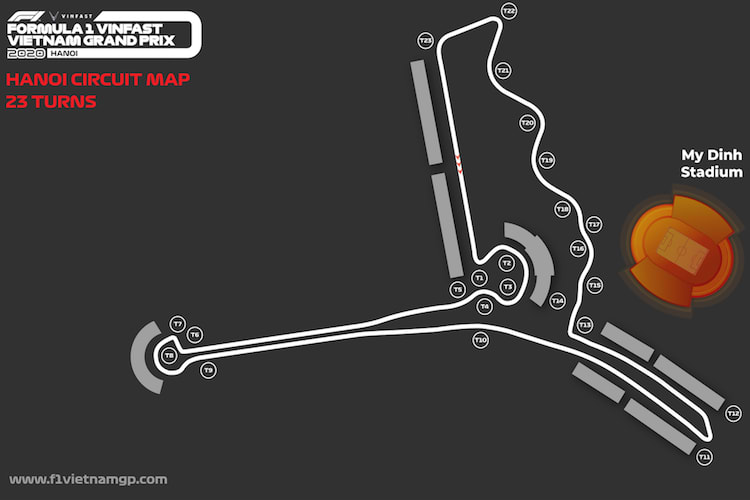 Das neue Pistenlayout mit 23 Kurven