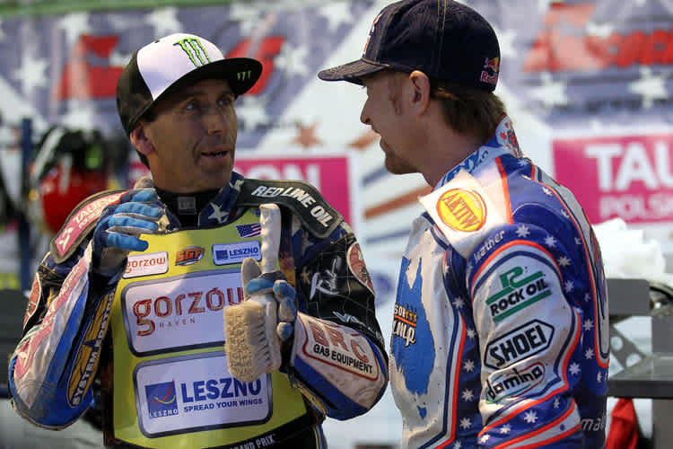 Greg Hancock (li.) und Jason Crump: Ein Bild vergangener Tage