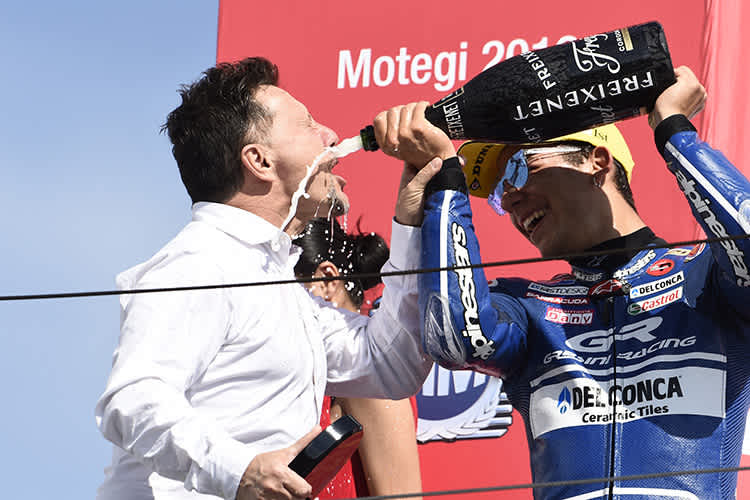 Teamchef Fausto Gresini und Enea Bastianini: In Valencia wieder Grund zum Feiern?