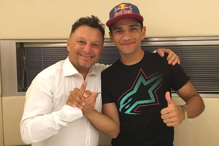 Fausto Gresini mit Neuzugang Jorge Martin