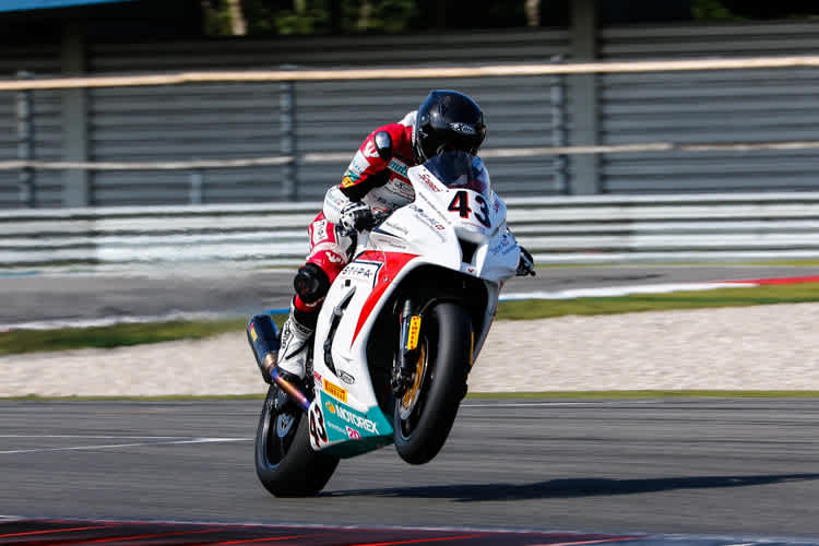 Die Kawasaki von Grünwald ist gelegentlich schwer zu bändigen