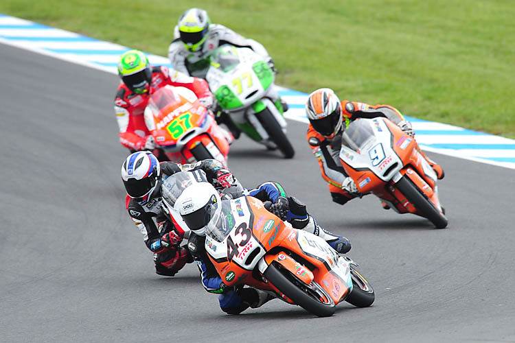 Luca Grünwald auf der Kalex-KTM des Kiefer-Teams