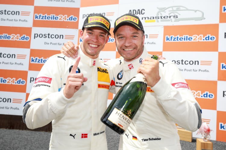 Gemischtes Duo: Routinier Timo Scheider (re.) und Youngster Mikkel Jensen