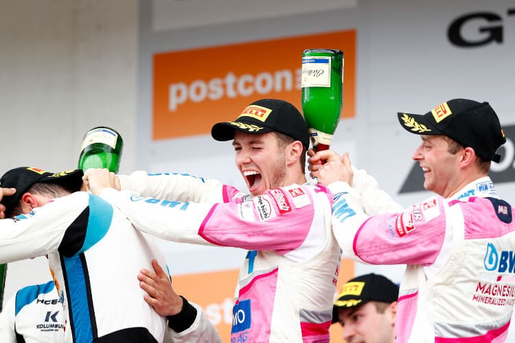 Gemeinsamer Jubel: Christopher Haase (re.) und Jeffrey Schmidt