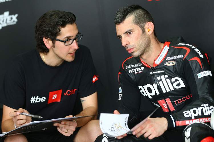 Diego Gubellini, Stefan Bradls neuer Crew Chief, hier noch mit Marco Melandri