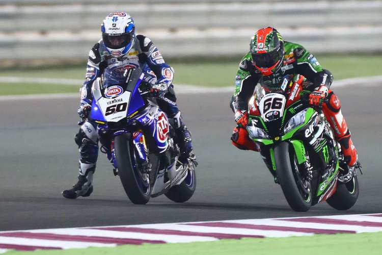 Sylvain Guintoli vor Tom Sykes