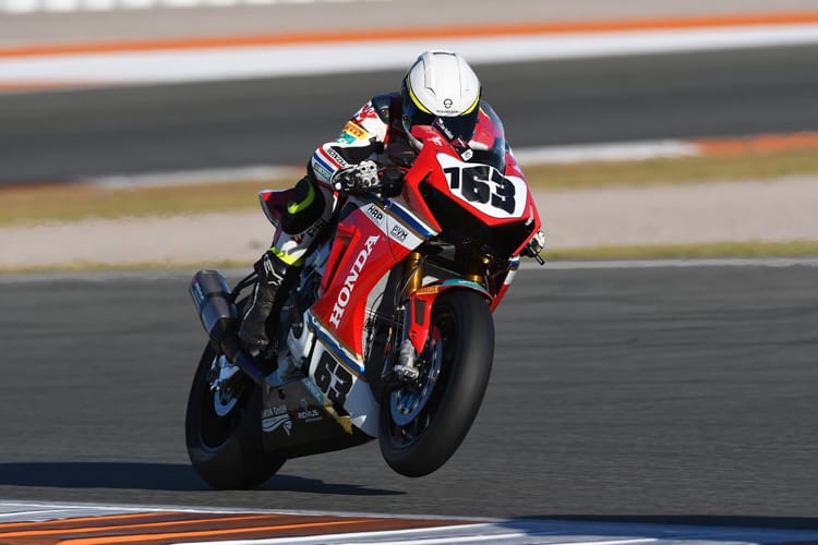 Mit der HRP Honda in Spanien