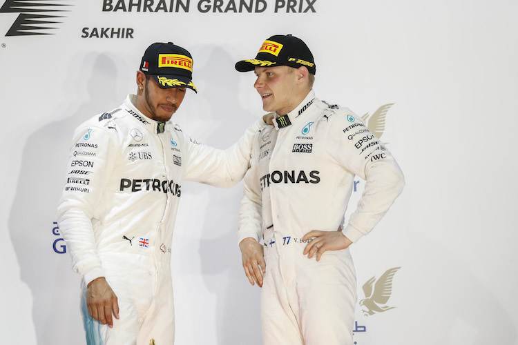 Lewis Hamilton und Valtteri Bottas