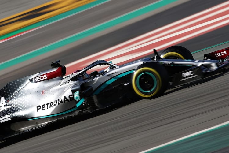 Lewis Hamilton im neuen Silberpfeil