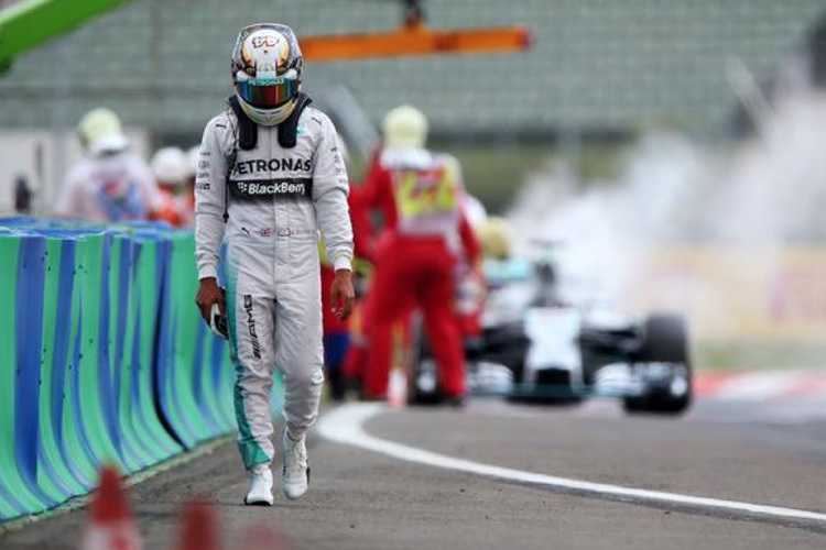 Lewis Hamilton im Pech