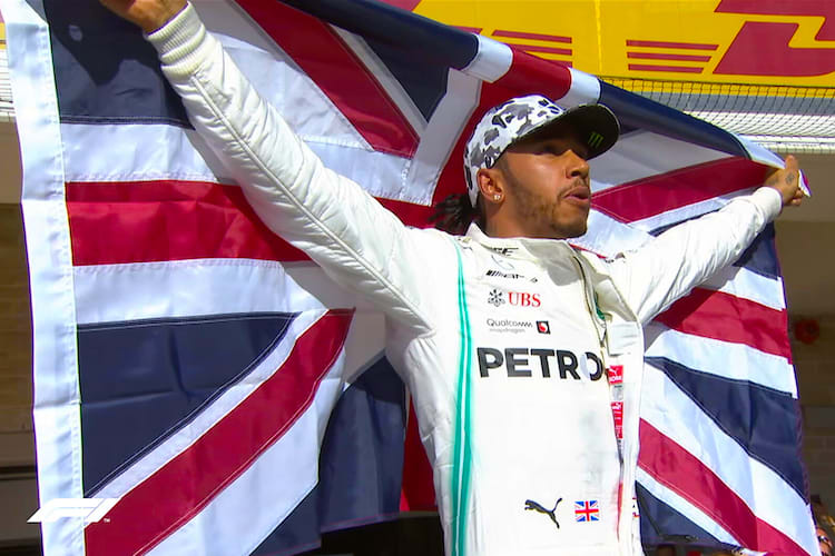 Lewis Hamilton hat den sechsten Title in der Tasche