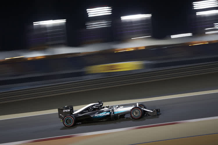 Lewis Hamilton auf dem Weg zur Bestzeit