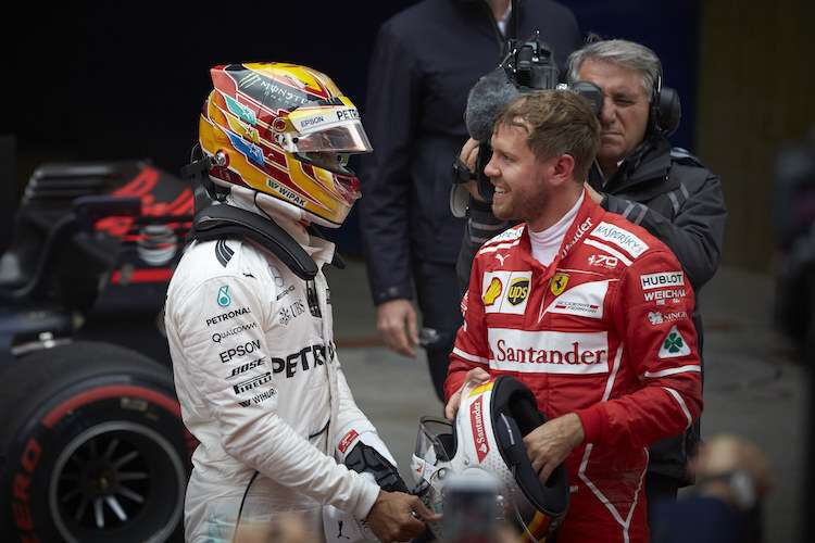 Lewis Hamilton und Sebastian Vettel