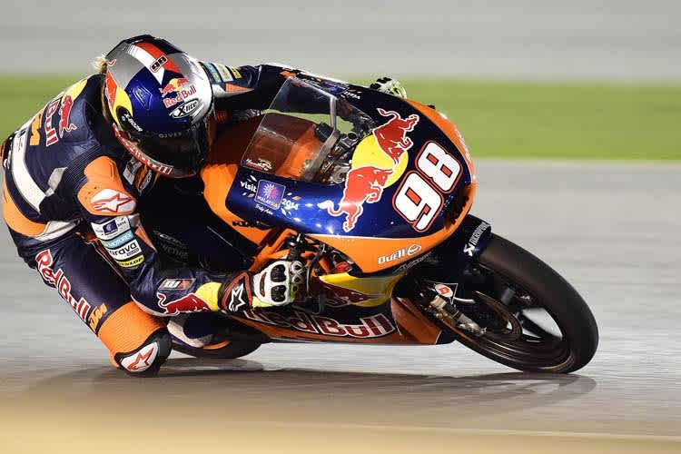 Moto3-Rookie Karel Hanika auf der Werks-KTM