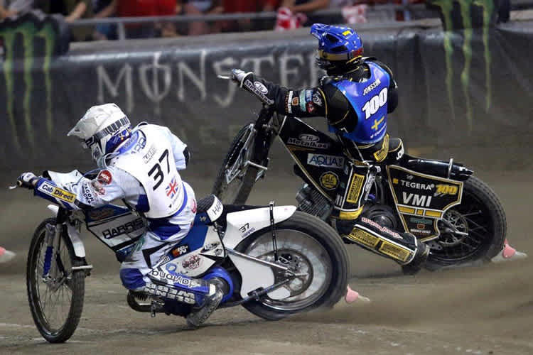 Die zwei erfolglosesten GP-Fahrer 2016: Chris Harris (li.) und Andreas Jonsson