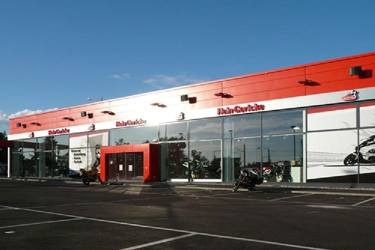 Geöffnet noch bis 30. September: Filiale von Hein Gericke in Wien-Süd