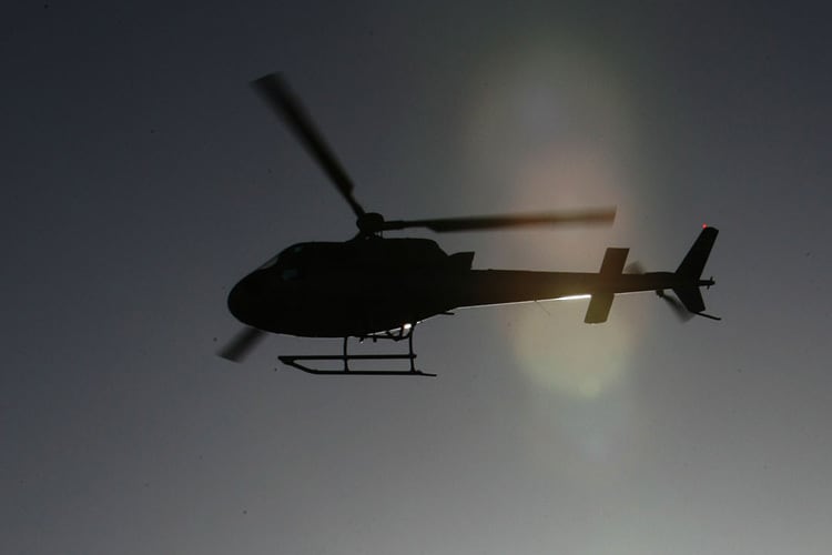 Fabio Menghi wurde mit dem Hubschrauber transportiert