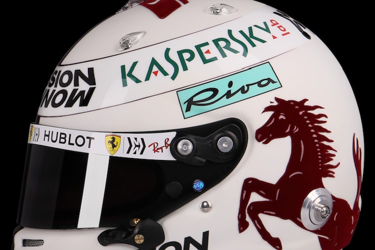 Der neue Helm von Sebastian Vettel