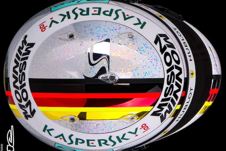 Der neue Helm von oben