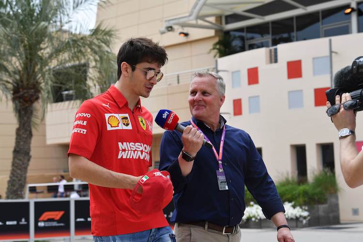 Johnny Herbert mit Charles Leclerc