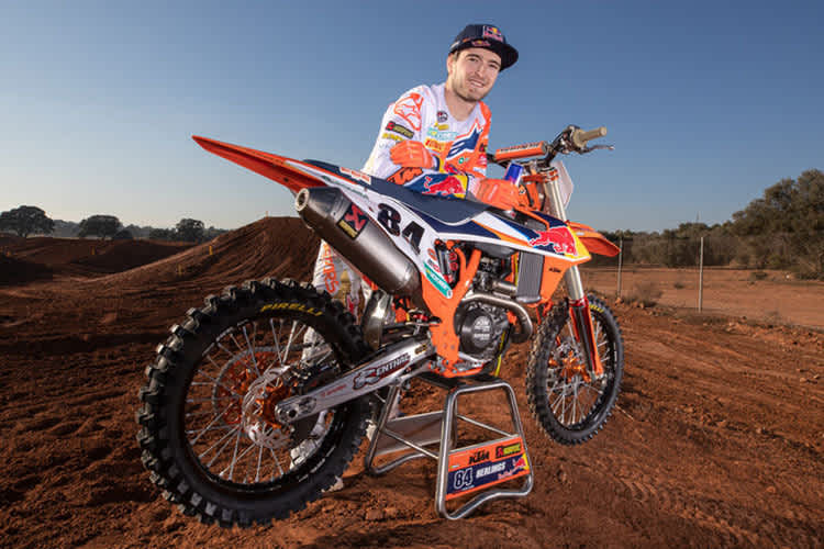 Jeff Herlings beim Training in Red Sand mit seiner 2020-KTM