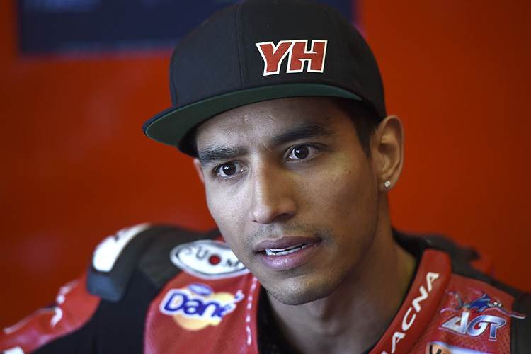 Yonny Hernandez darf beim Sepang-Test zeigen, was er kann  