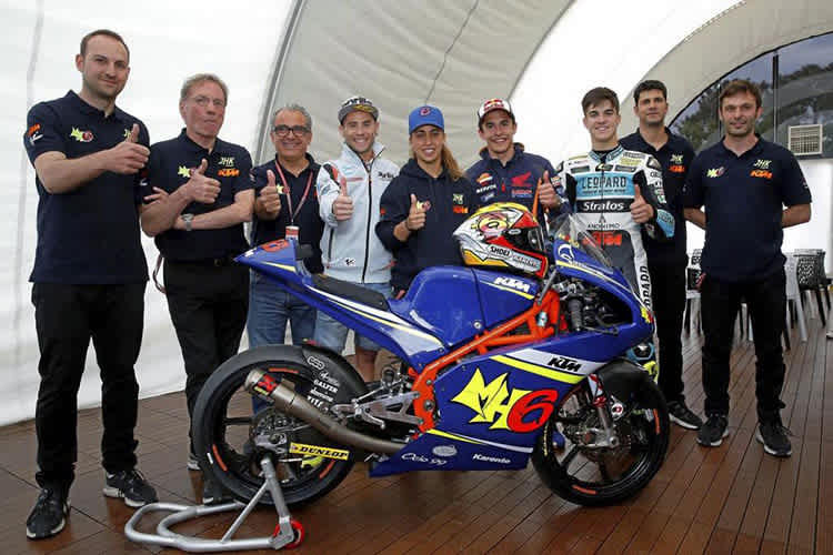 Hoher Besuch bei MH6-Teampräsentation in Le Mans: Marc Márquez und Alvaró Bautista unterstützen Maria Herrera