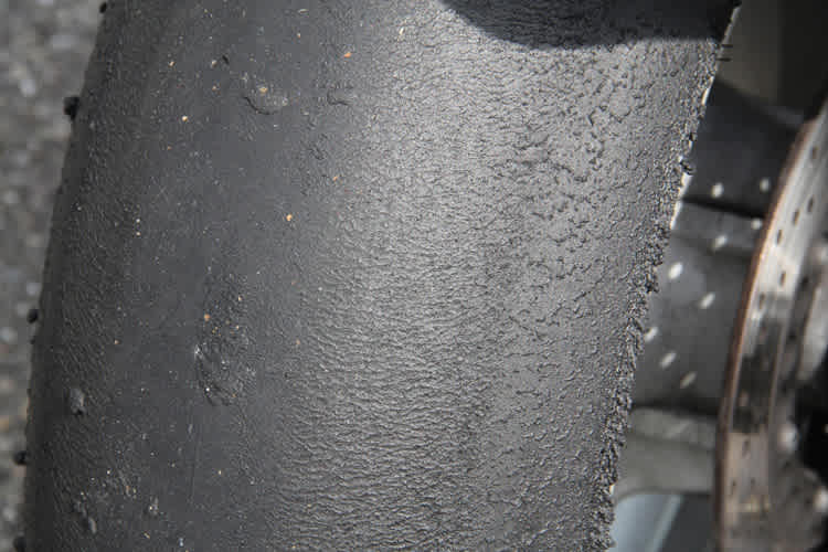 Abriebbild Hinterrad