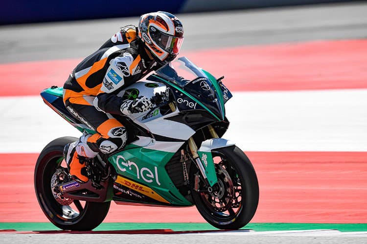 Alex Hofmann auf der Energica in Spielberg