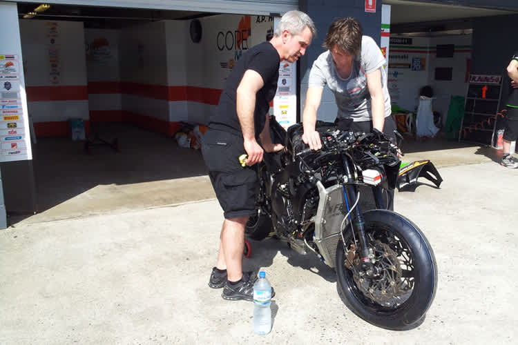 Das Ten-Kate-Bike des Core-Teams