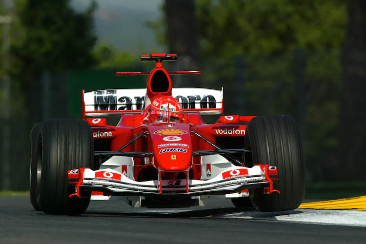 Michael Schumacher in Imola 2004
