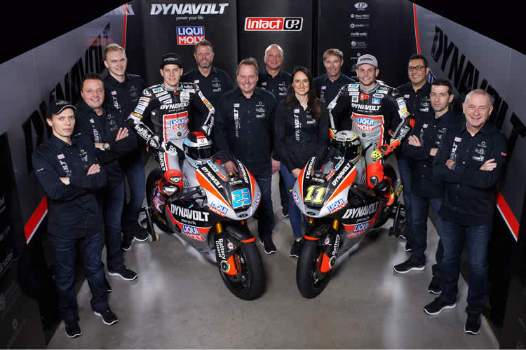 Das Intact-Team 2017 mit Schrötter (23) und Cortese (11)