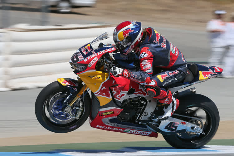 Jake Gagne gab in Laguna Seca alles