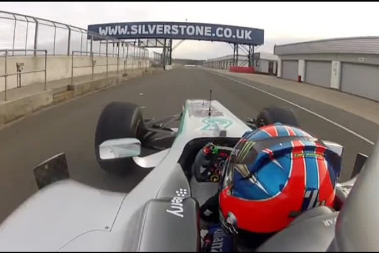Jazeman Jaafar beim Silverstone-Test