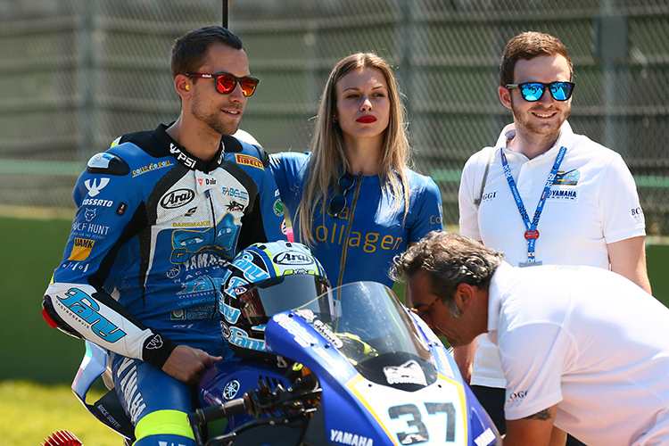 Ondrej Jezek fuhr zwei Tage in Vallelunga die Kawasaki ZX-6R vom Team Go Eleven