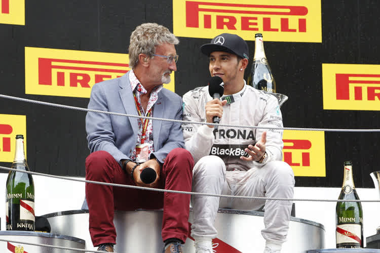 Eddie Jordan mit Lewis Hamilton