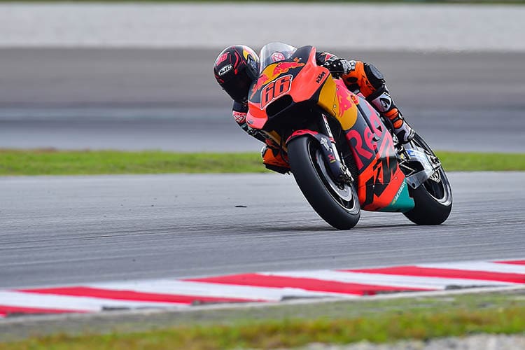 Mika Kallio in Sepang mit Nr. 66 